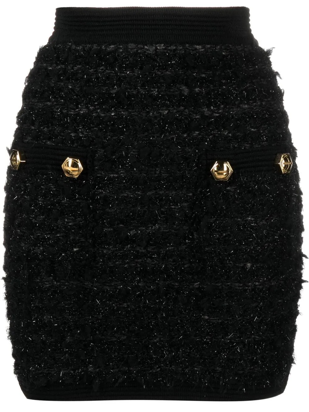 Fitted Tweed Mini Skirt