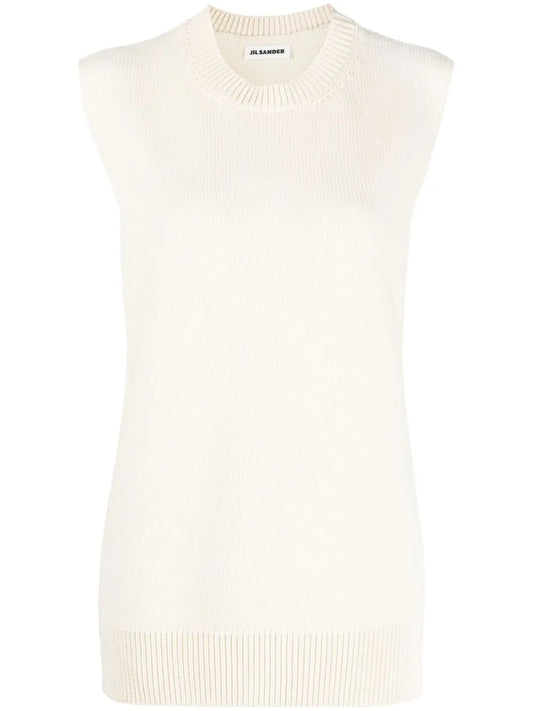 Cashmere Wool Blend Knit Vest