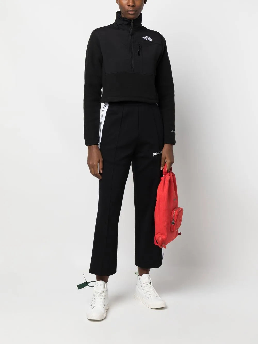 Embroidered-Logo Half-Zip Sweatshirt