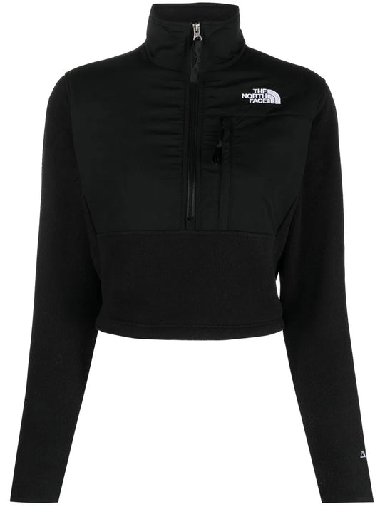 Embroidered-Logo Half-Zip Sweatshirt