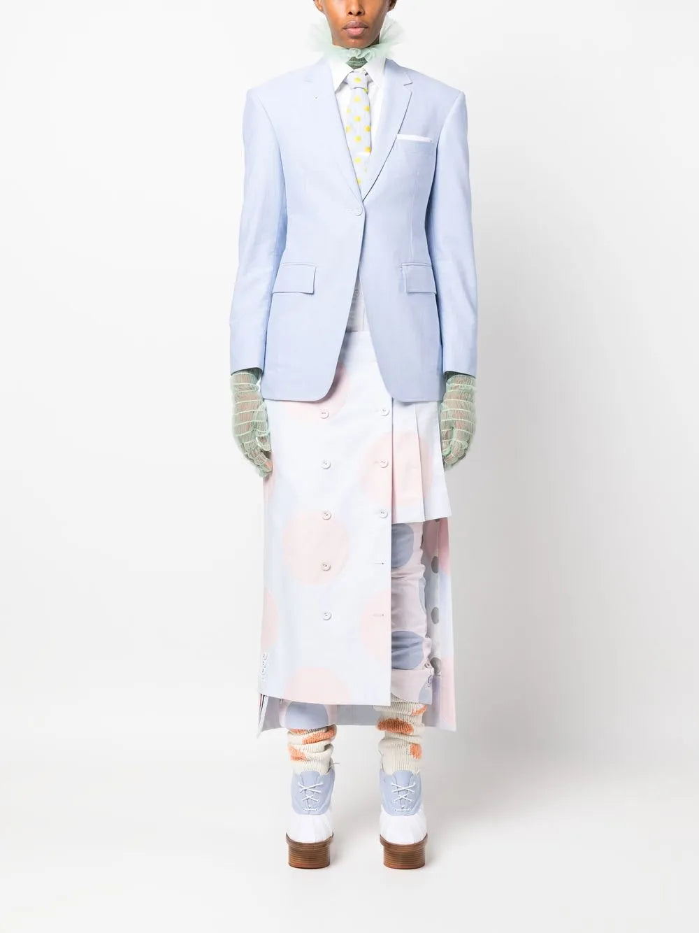Single-Breasted Cotton Blazer