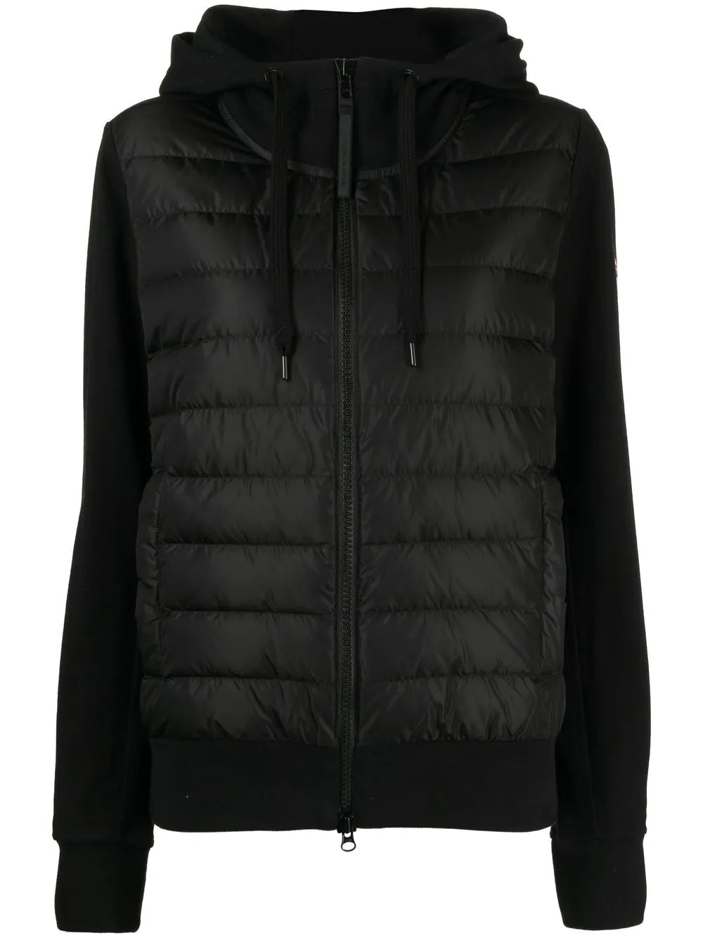 Quilted Logo-Patch Jacket