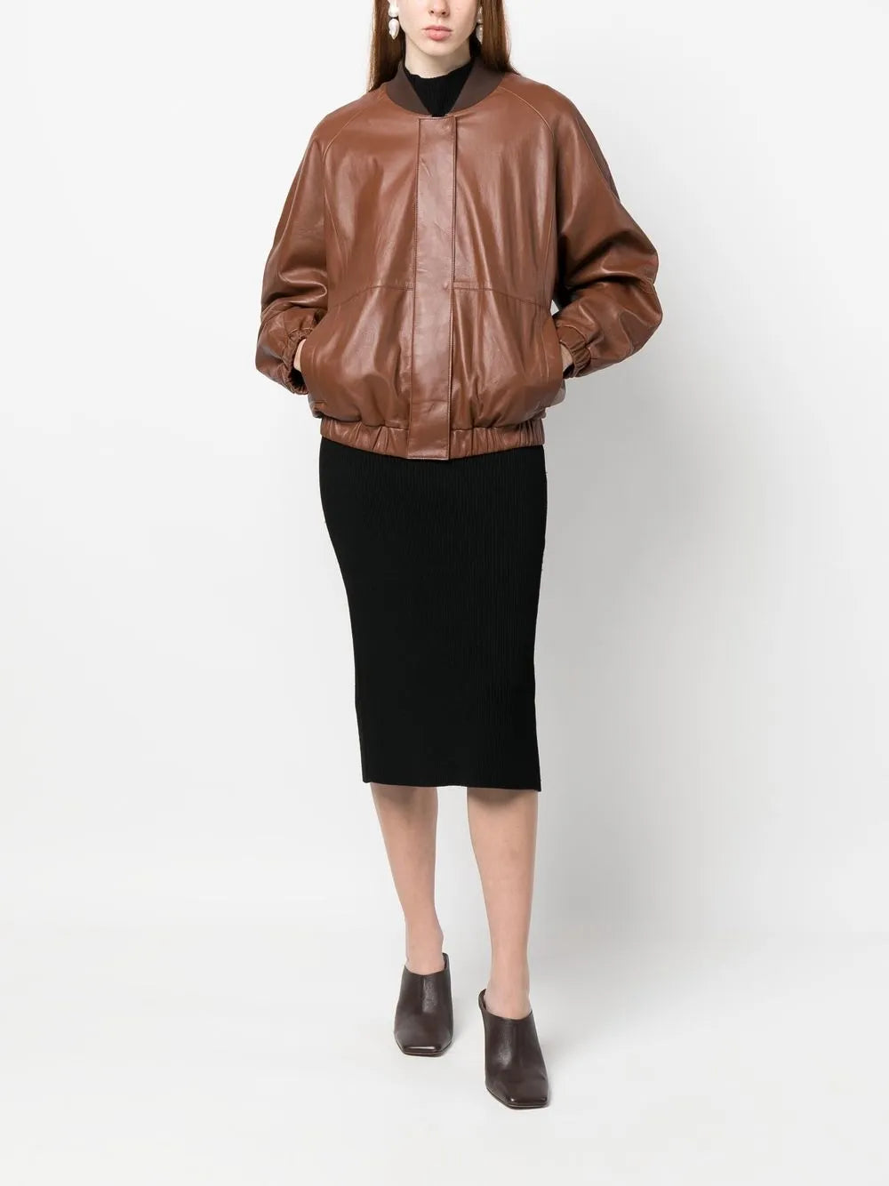 Bloom Lambskin Bomber Jacket