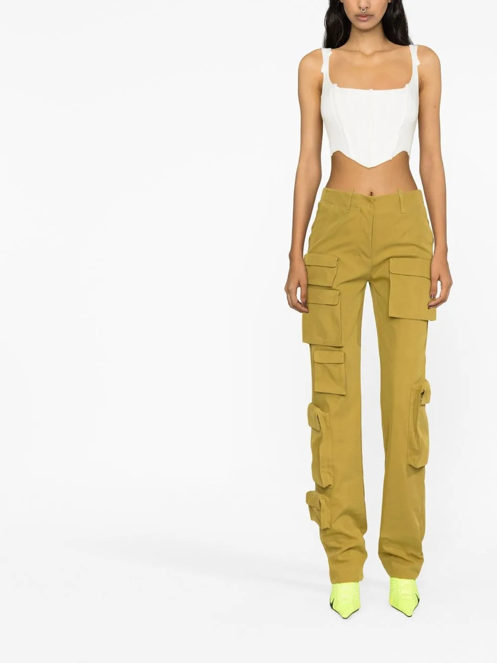 Co Multipocket Straight-Leg Cargo Trousers