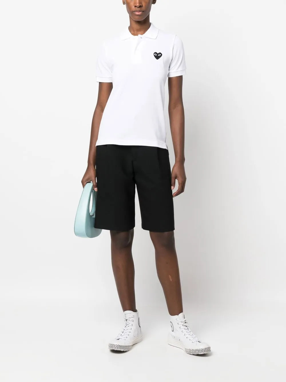 Appliqué-Detail Short-Sleeve Polo Shirt