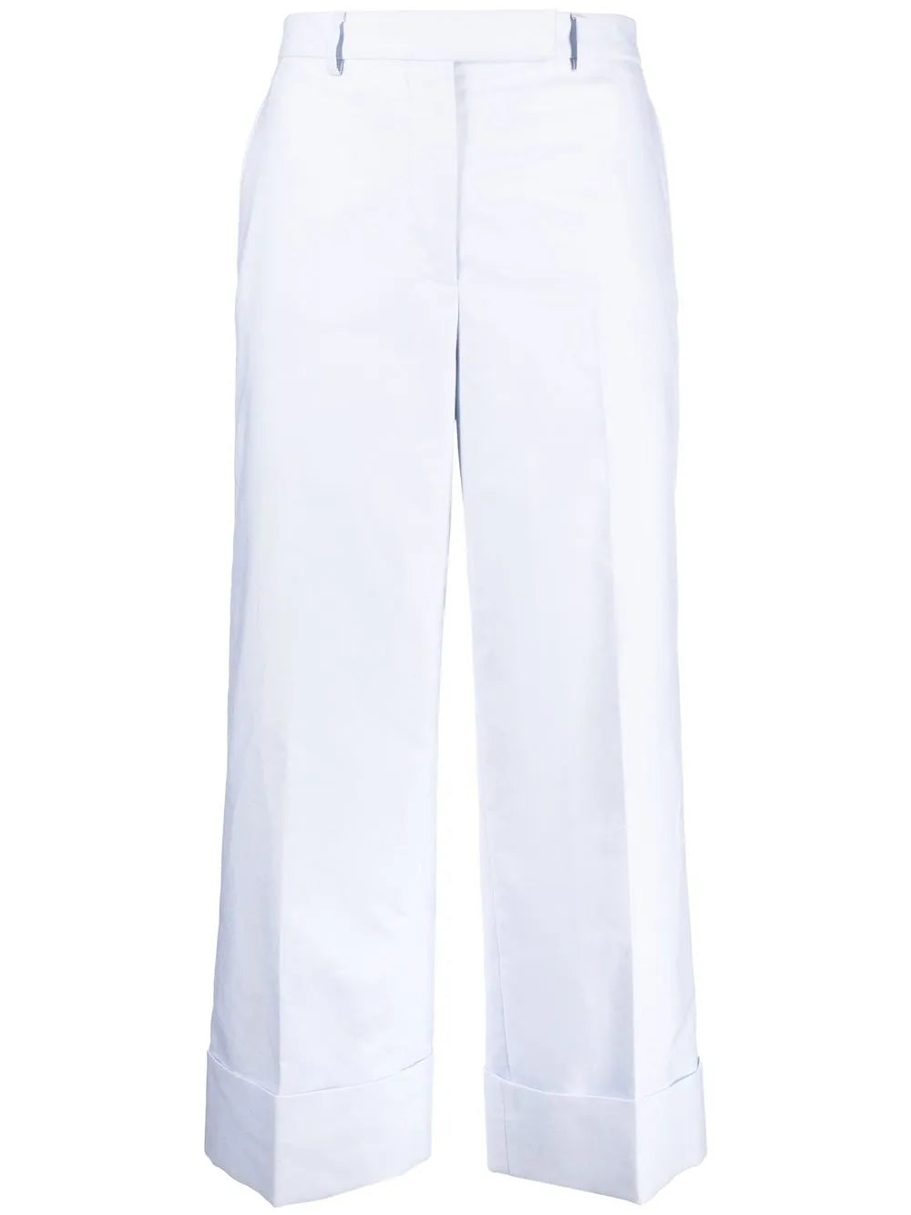Sack Tailored Cotton Cropped Trousers