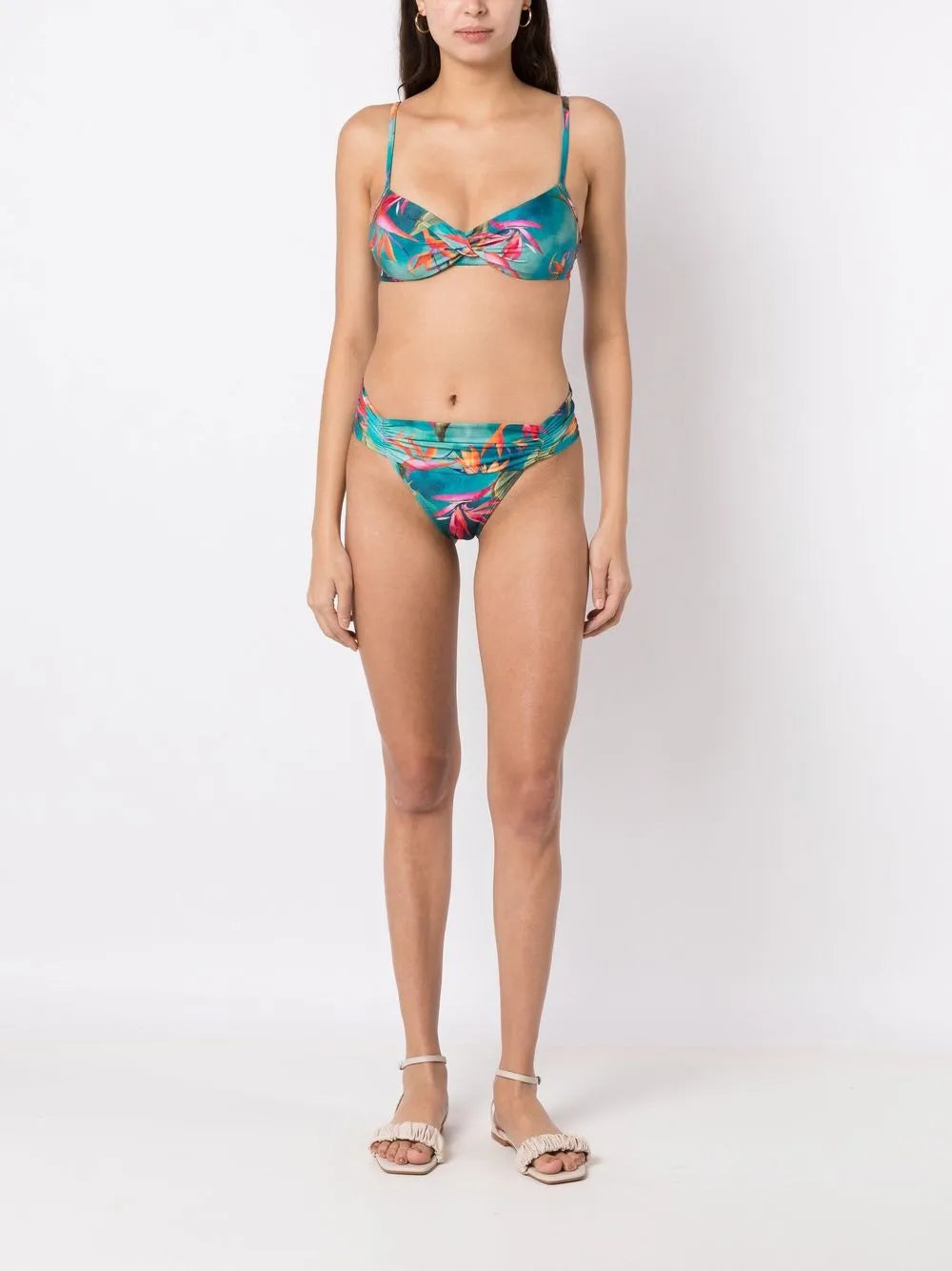 Cassis Printed Bikini Top