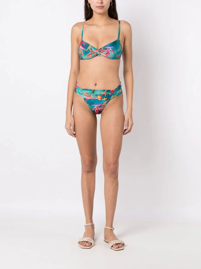Cassis Printed Bikini Top
