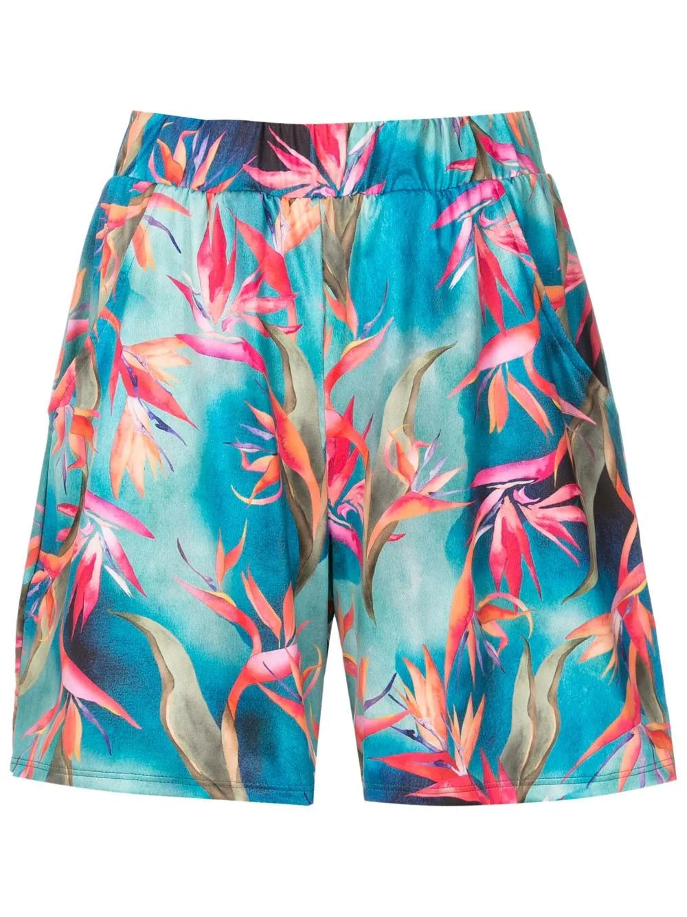 Iara-Printed High-Waisted Shorts