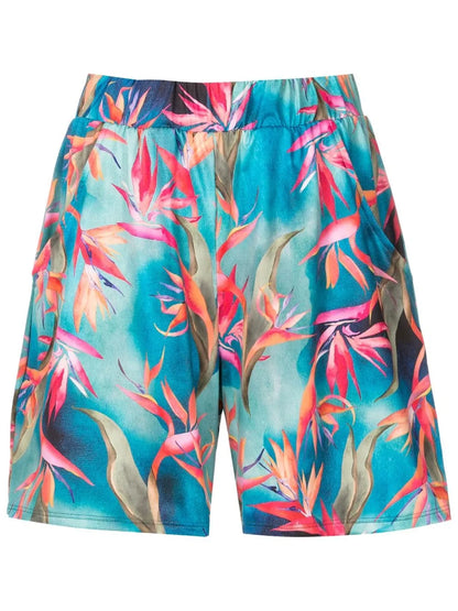 Iara-Printed High-Waisted Shorts
