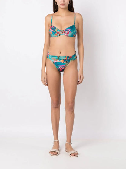 Ruched Waist Bikini Bottoms