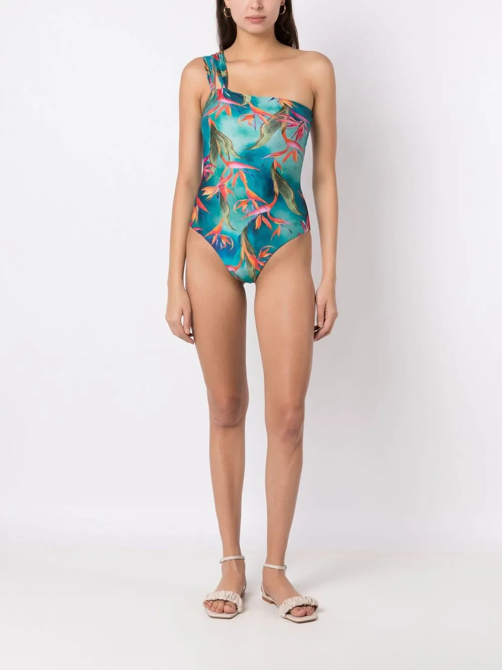 Miusha Single-Shoulder Swimsuit
