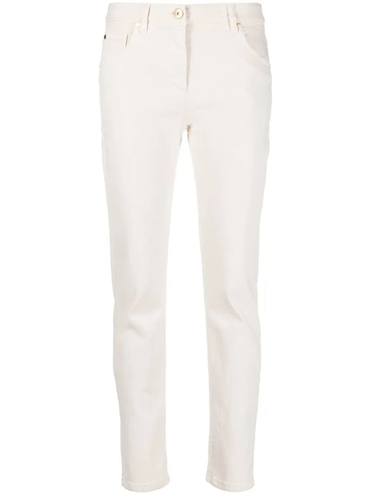 Logo-Patch Straight-Leg Trousers