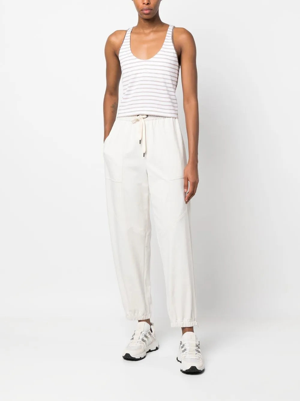 Scoop-Neck Striped Vest Top