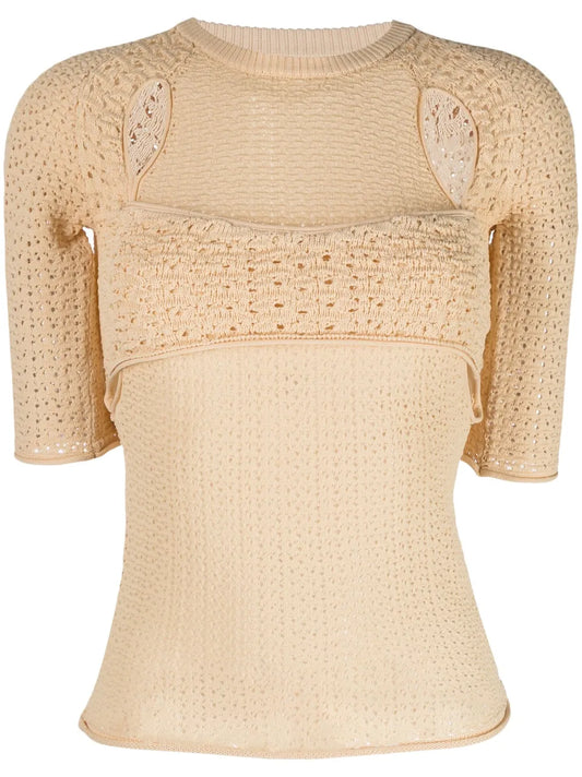 Moss Tunnel Knitted Top
