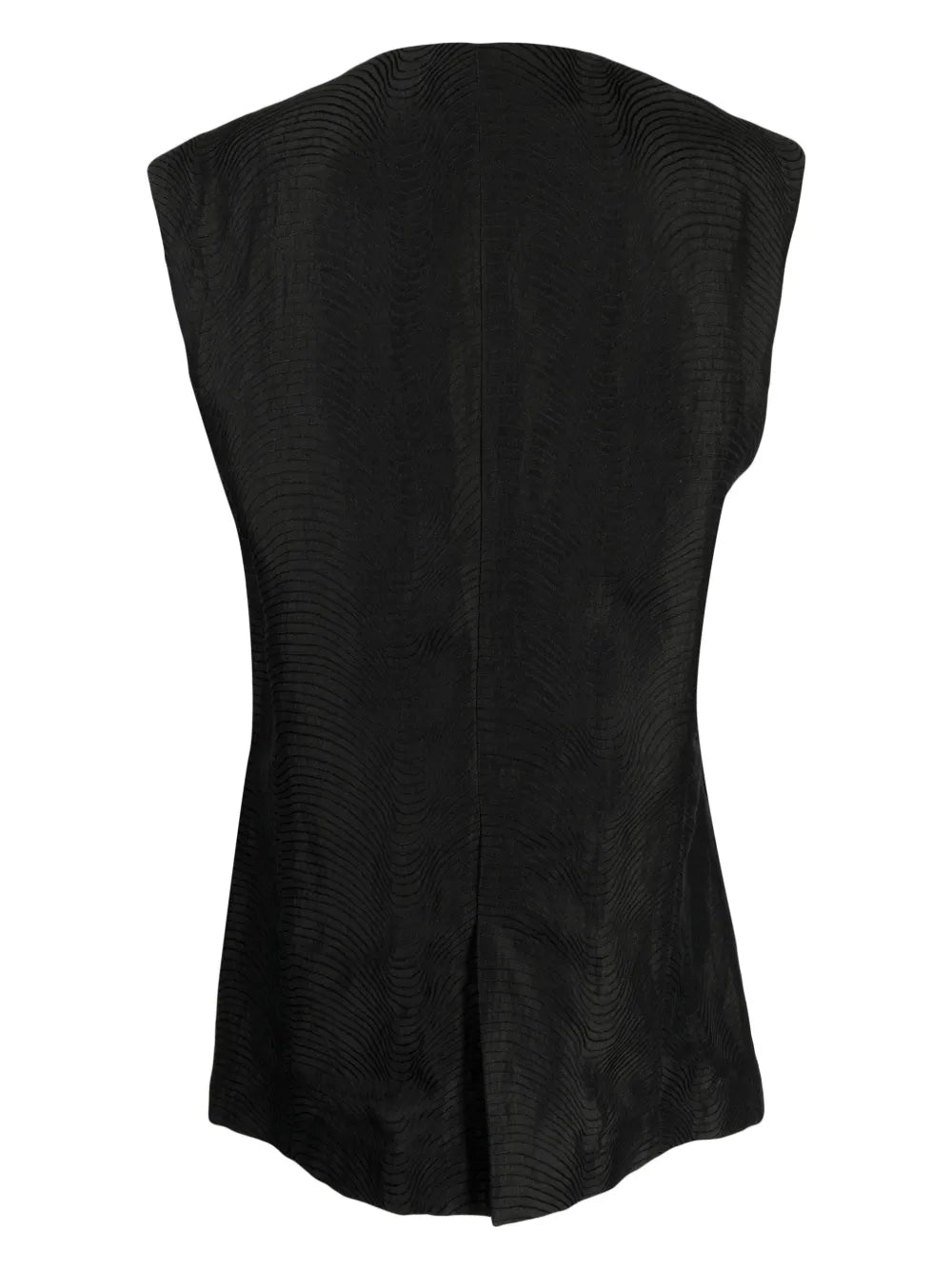 Sleeveless Linen Blend Top