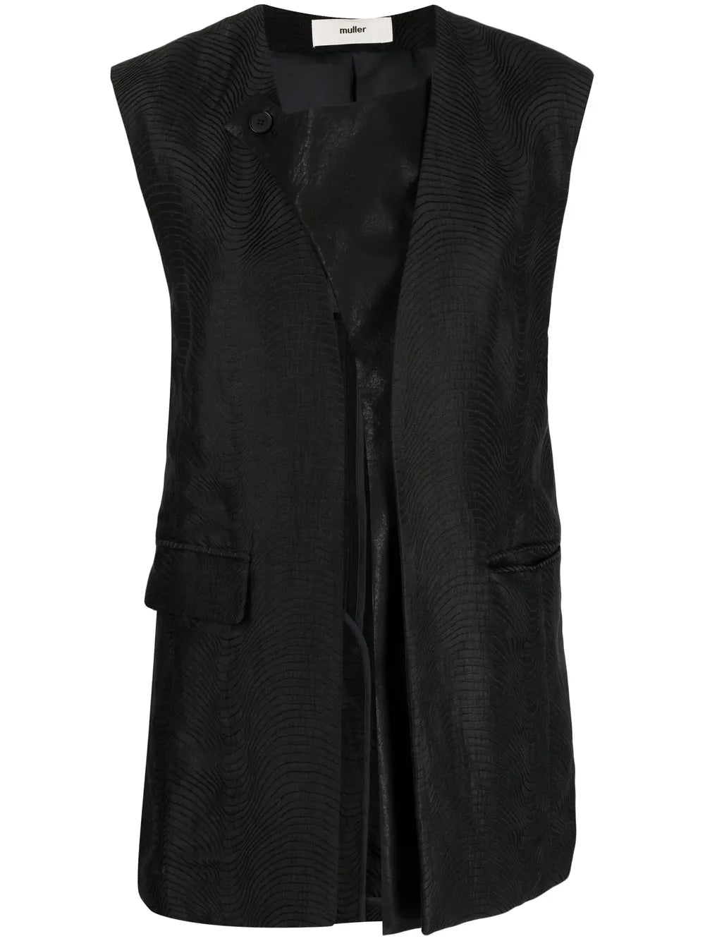 Sleeveless Linen Blend Top