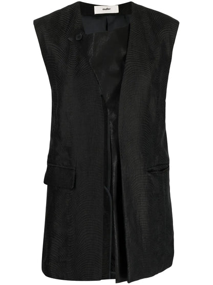 Sleeveless Linen Blend Top
