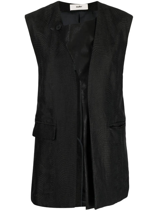 Sleeveless Linen Blend Top