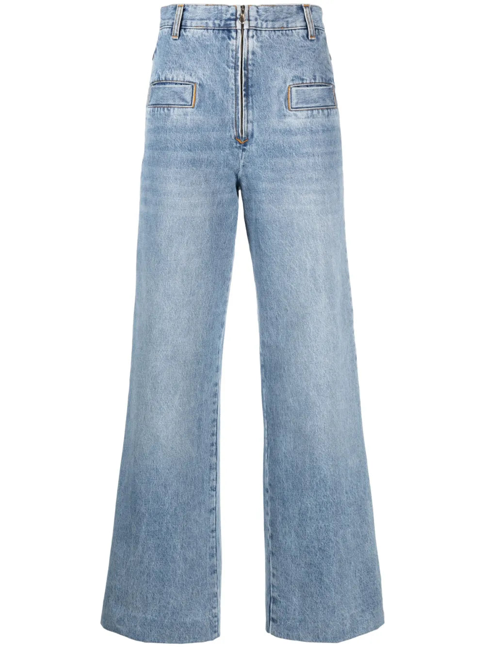 High-Waisted Wide-Leg Jeans