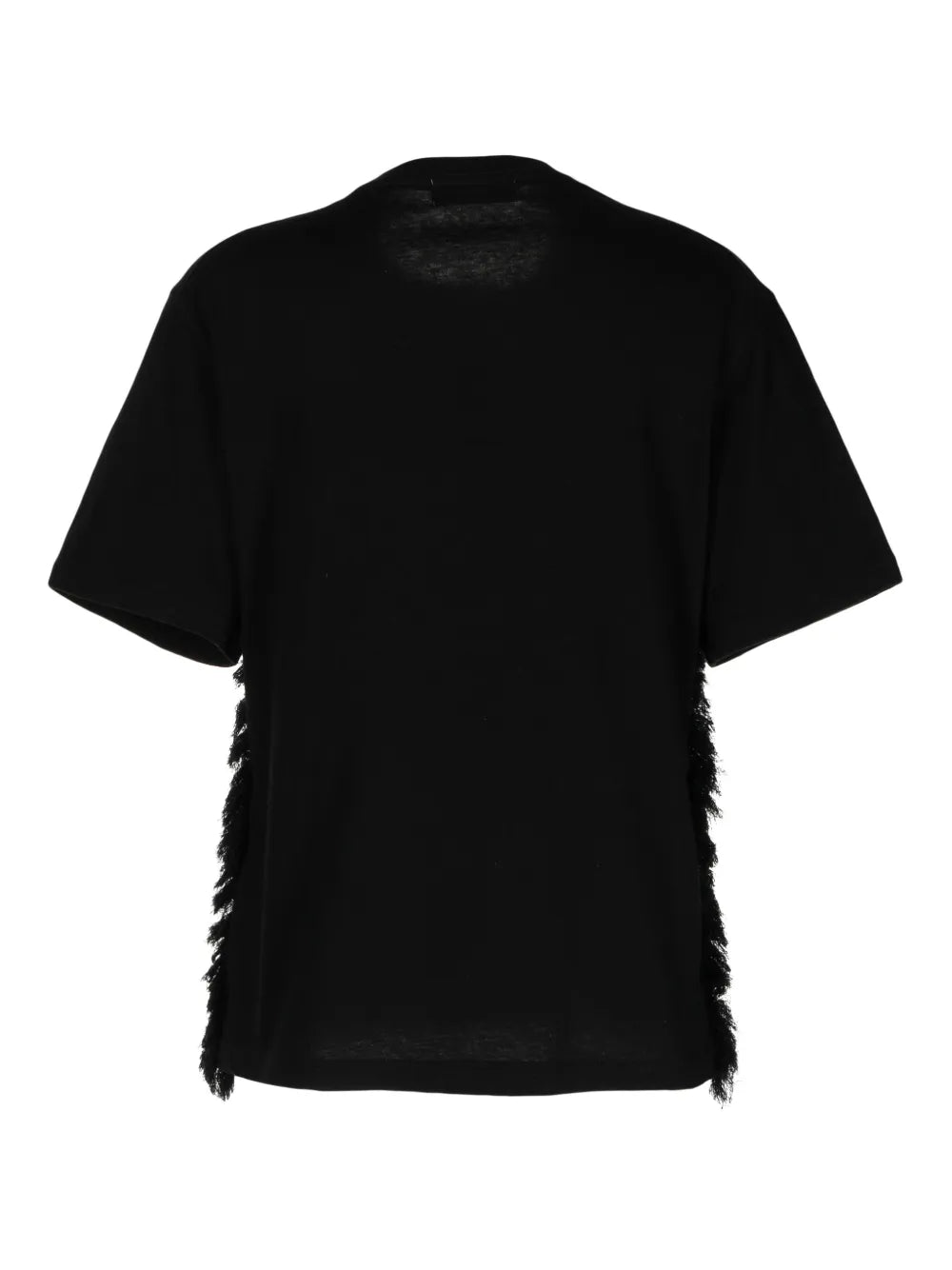 Fringe-Detail Short-Sleeve T-Shirt