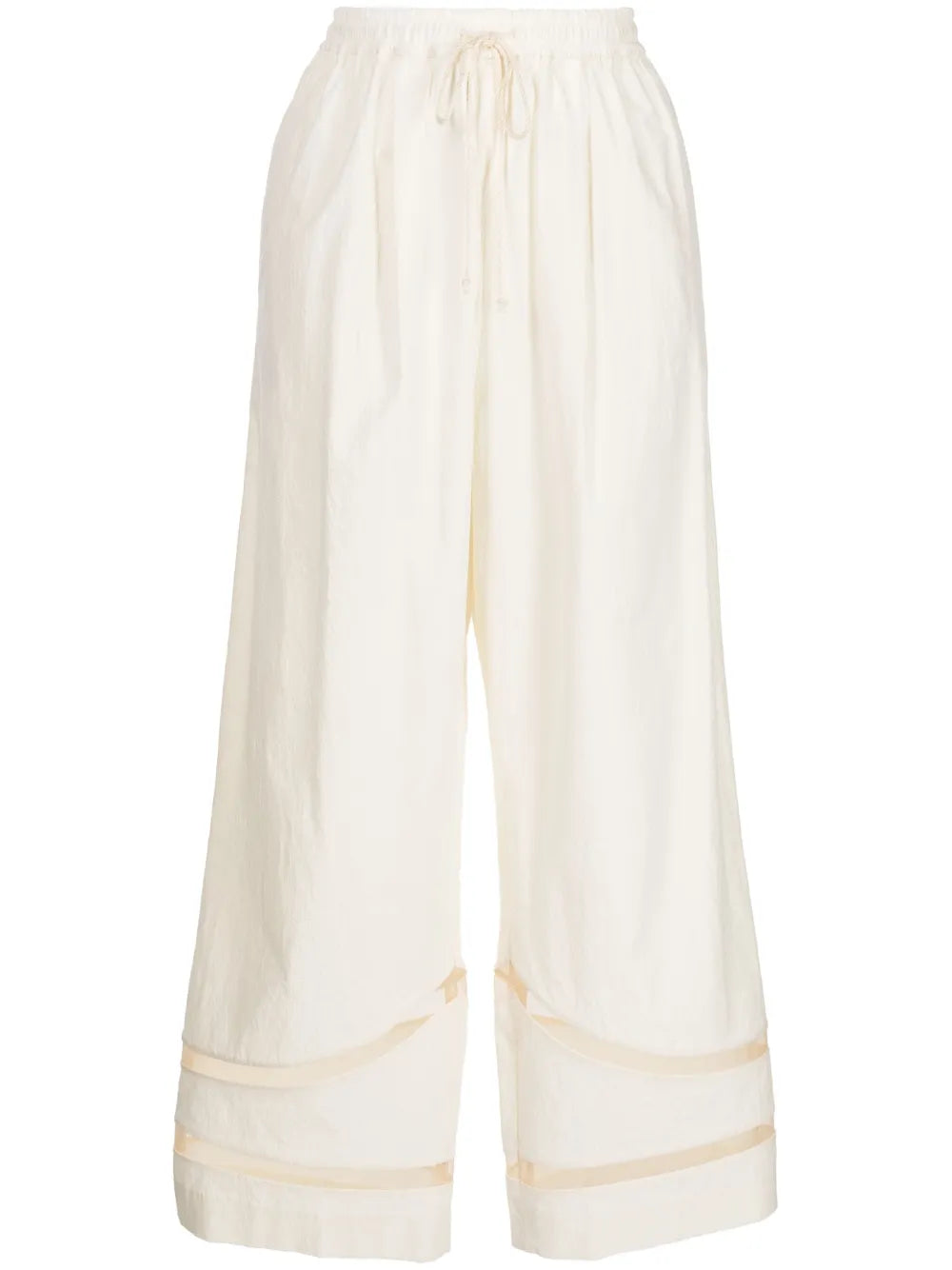 Cut-Out Cotton Track Pants