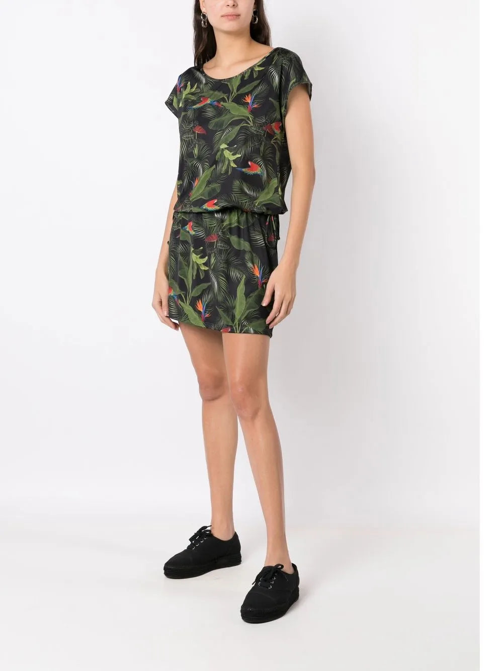 Shiva Botanical-Print Dress