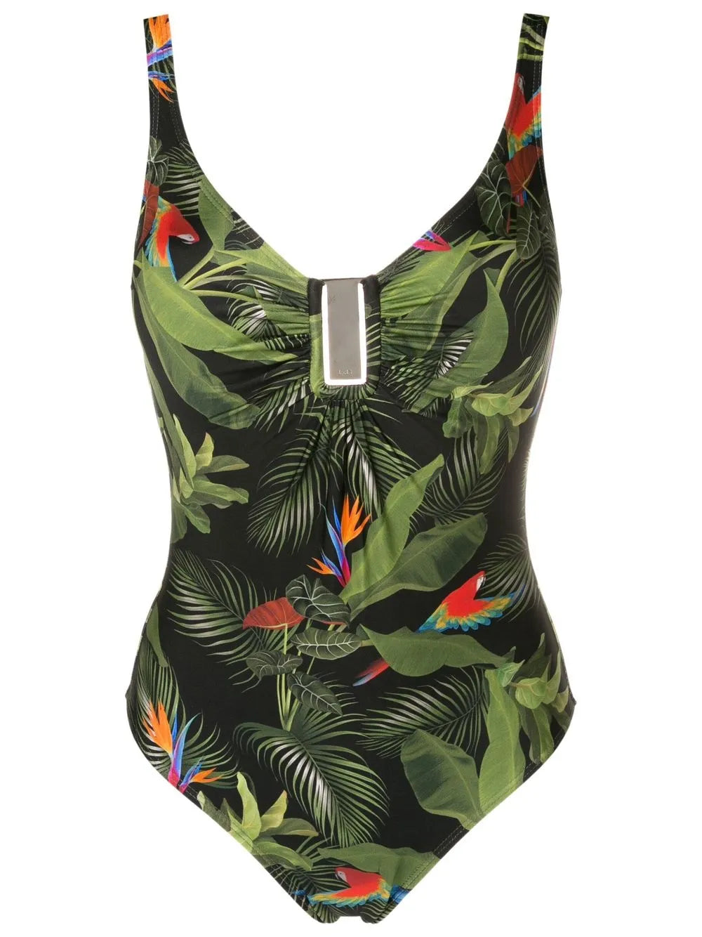 Mirassol Leaf-Print Moulded Swimsuit