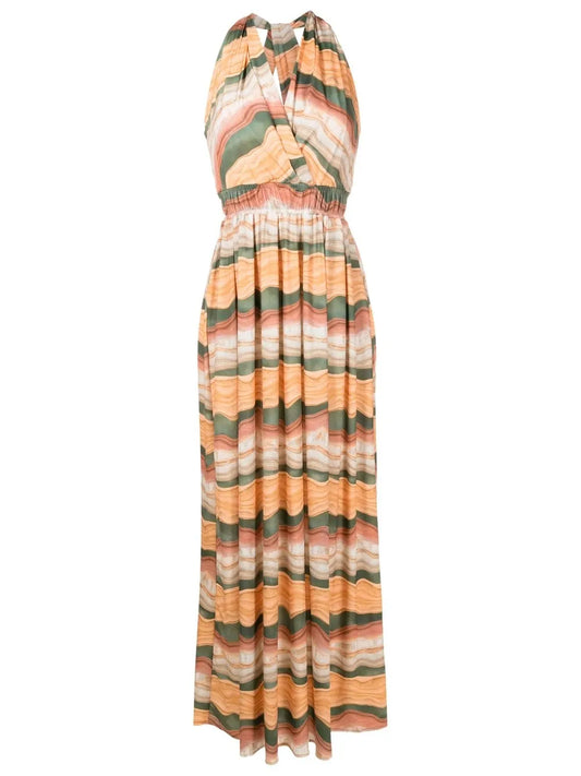 Venus Waisted Long Dress