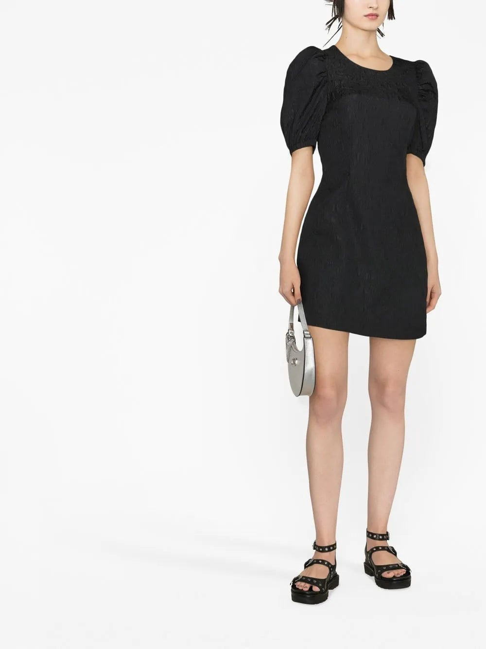 Puff-Sleeve Minidress