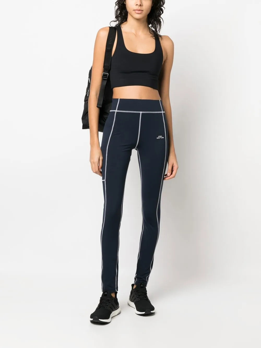 Zena Contrast-Stitch Leggings