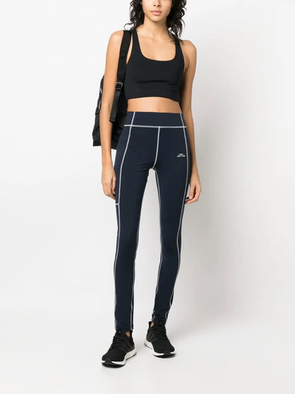 Zena Contrast-Stitch Leggings