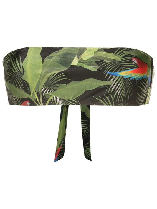 Bajja Botanical-Print Bikini Top