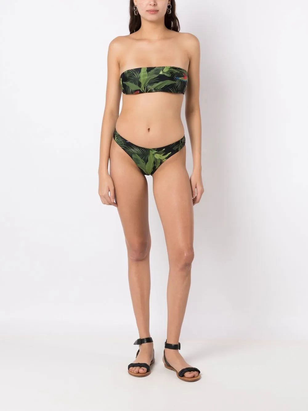 Bajja Botanical-Print Bikini Top