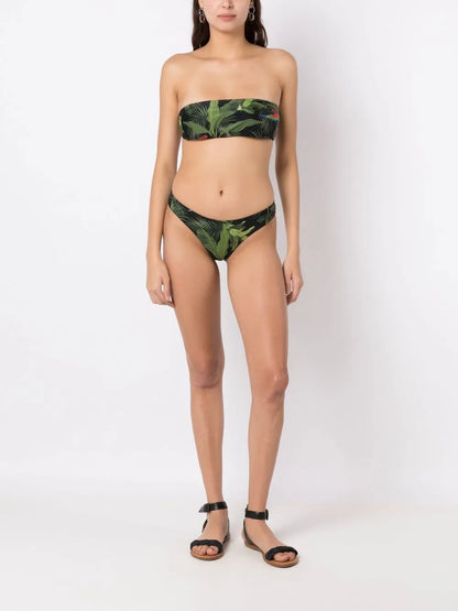 Bajja Botanical-Print Bikini Top