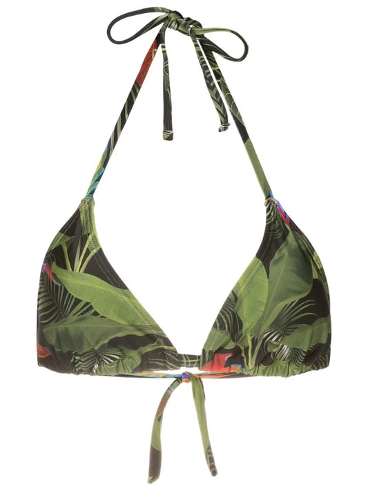 Iasmin Botanical-Print Bikini Top