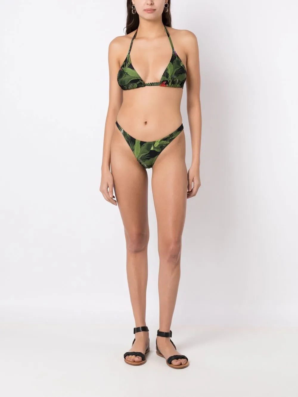 Iasmin Botanical-Print Bikini Top