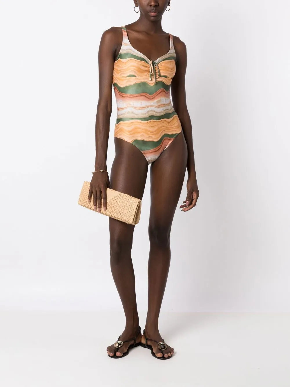 Rosa Lace-Up Swimsuit