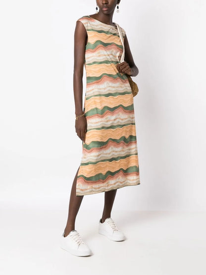 Zababa Sleeveless Midi Dress