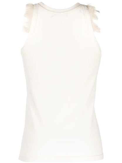 Ruffled Sleeveless Tank Top