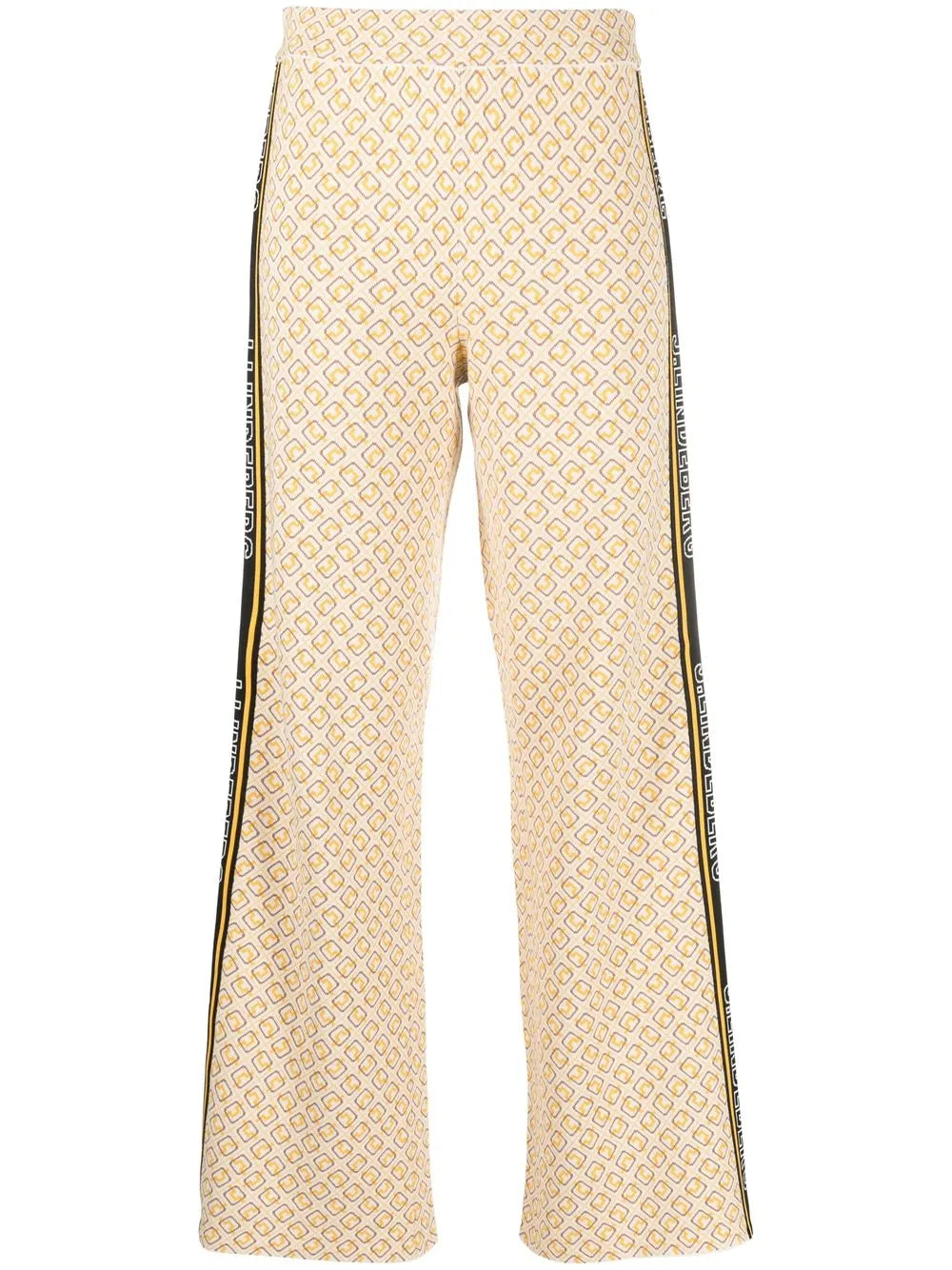 Monogram-Print Logo-Tape Trousers