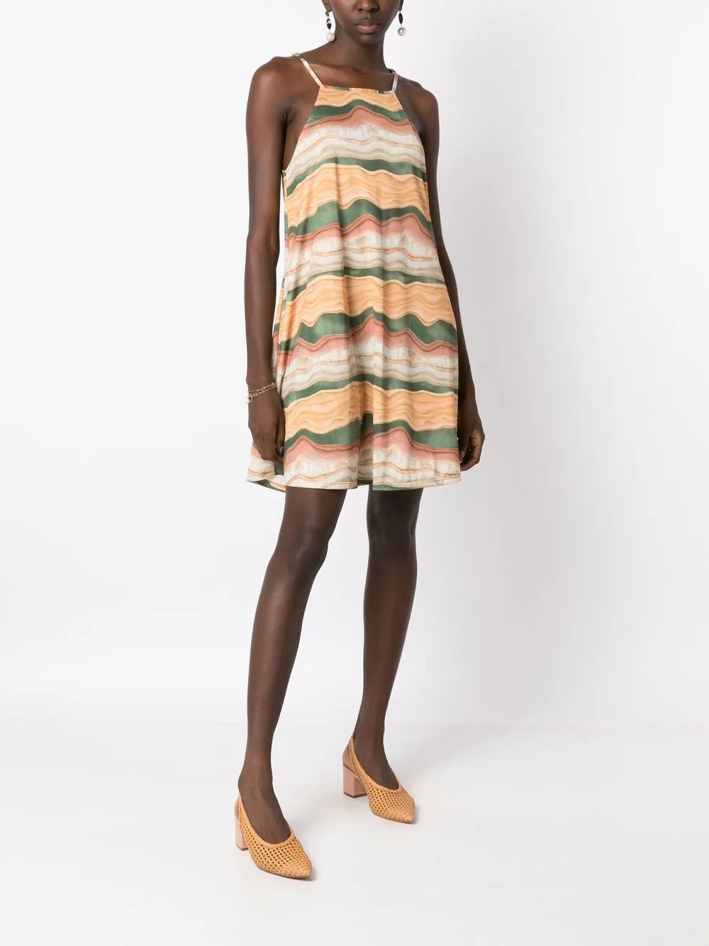 Isis Square-Neck Mini Dress