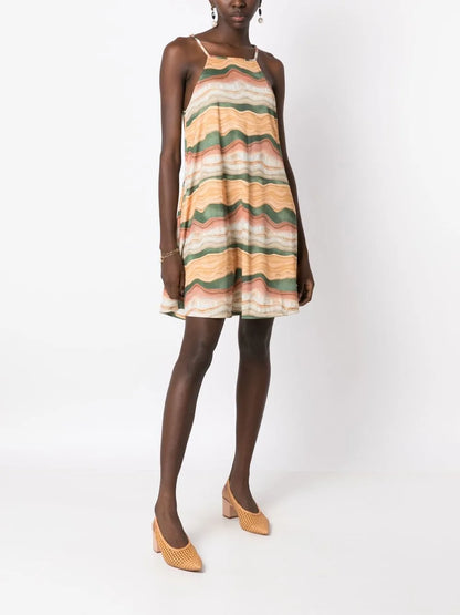 Isis Square-Neck Mini Dress