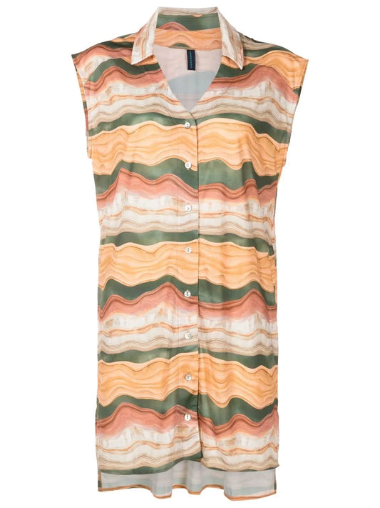 Jamile Printed Shirt Dress