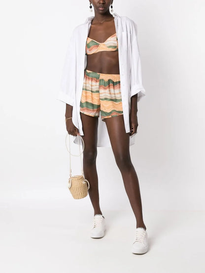 Lee Printed Mini Shorts