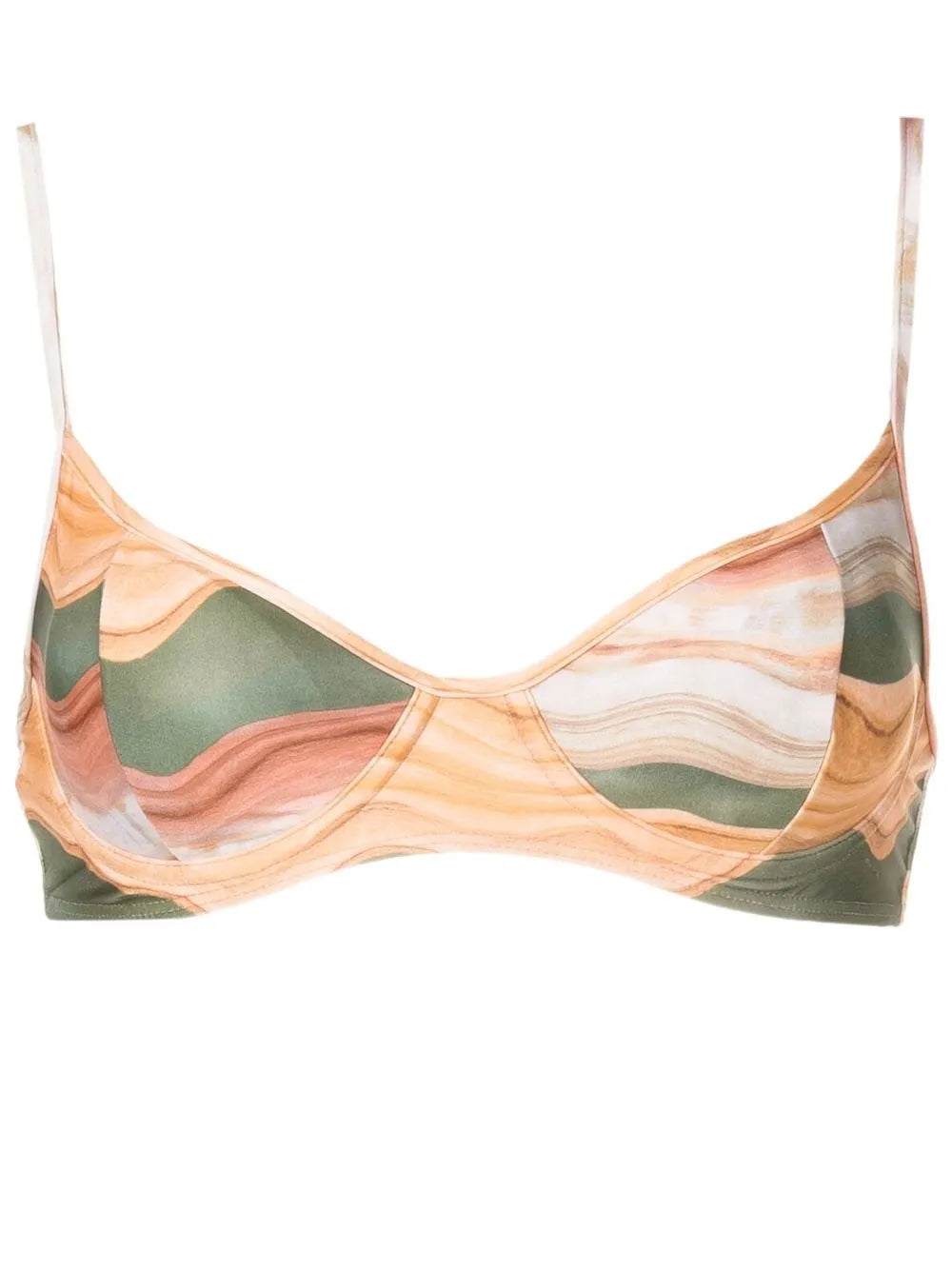 Fiji Printed Bikini Top