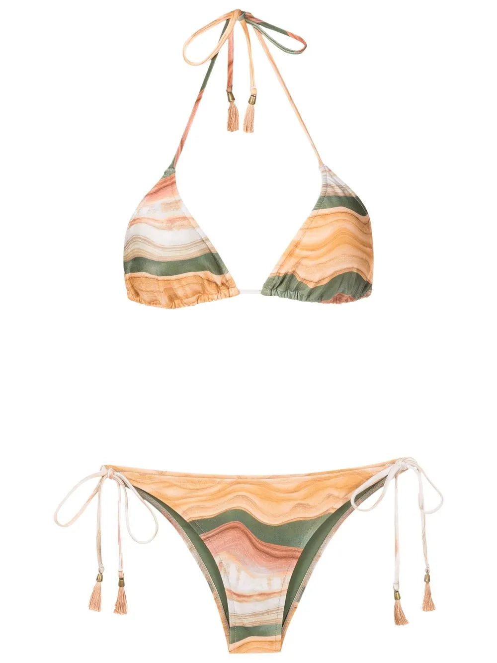 Maya Tie Tassel Bikini Set
