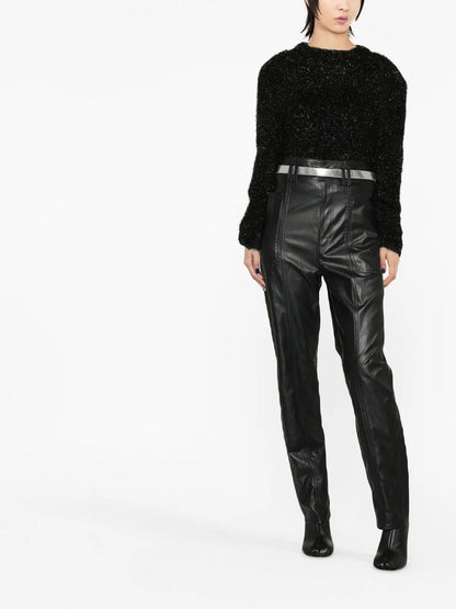 Glittered Puff-Sleeved Jumper