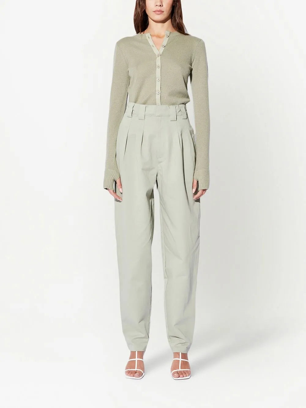 Manollo Pleated Tapered Trousers