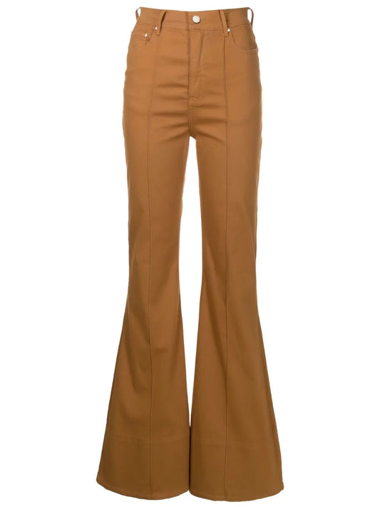 Flared-Leg Cut Trousers